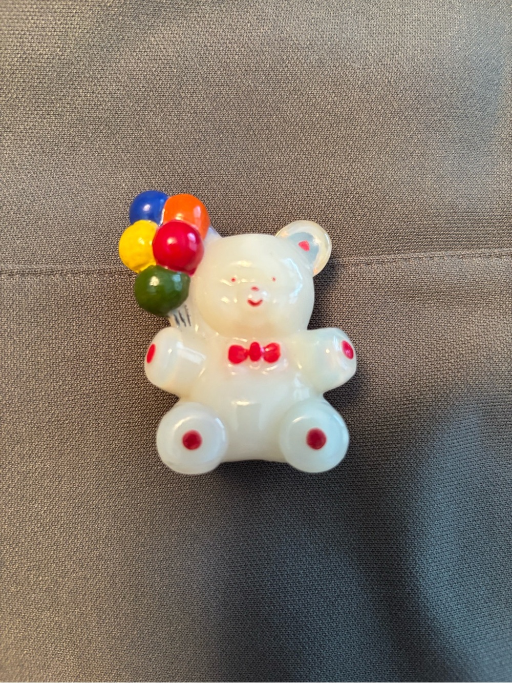 Boyd glass Patrick bear with balloons & hand painted